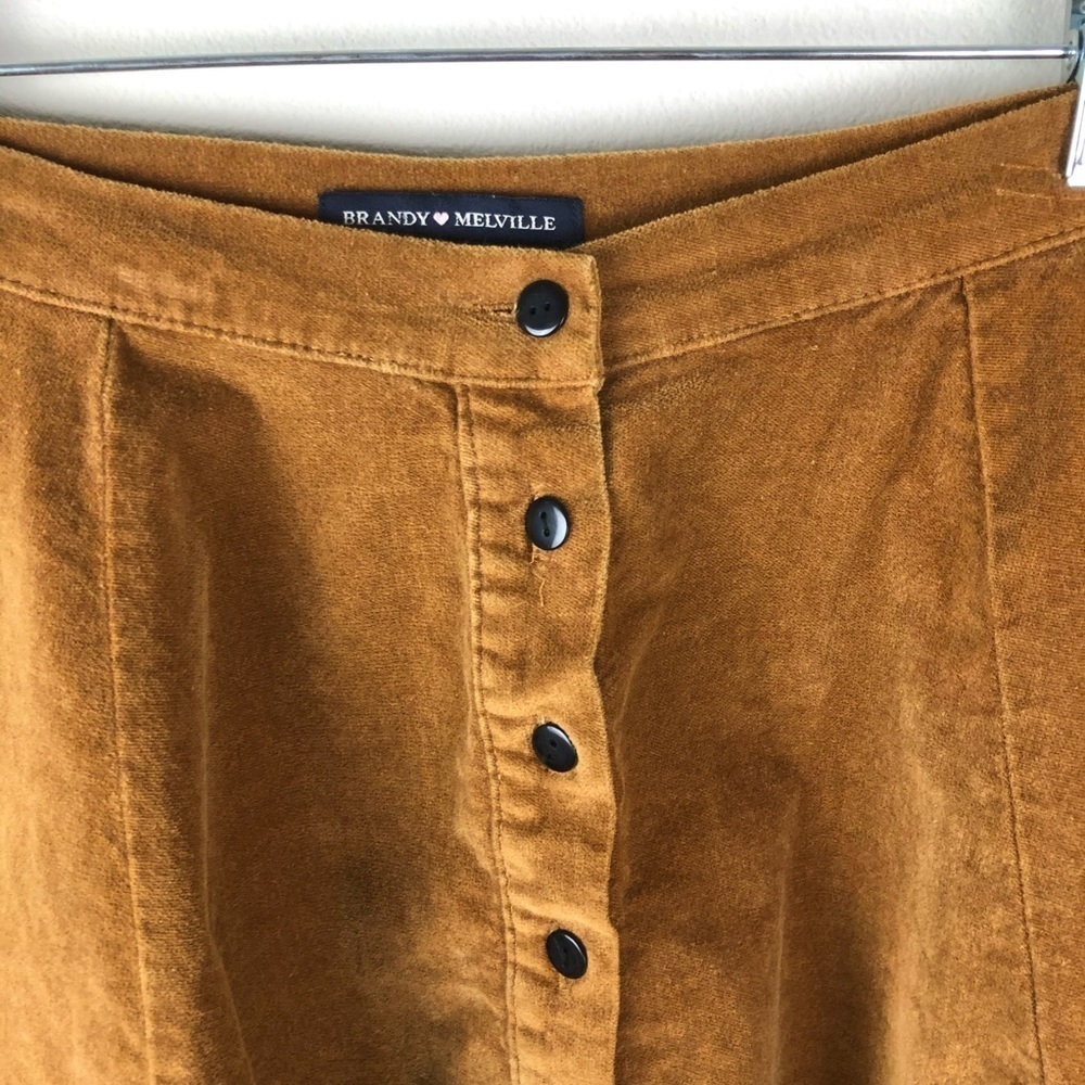 Brandy Melville- Button front A-line skirt - Picture 2 of 9
